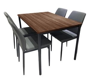 Comedor Amanda negro/natural 76x120x80 cm