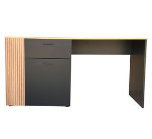 Escritorio Cedar natural/negro 70x145x60 cm
