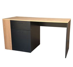 Escritorio Cedar natural/negro 70x145x60 cm