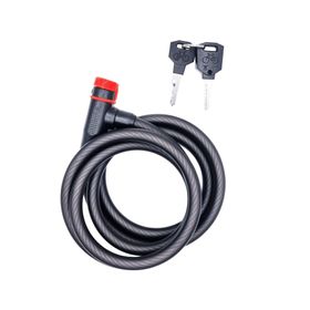 Candado bicicleta Kevlar 12 mm + 2 llaves negro