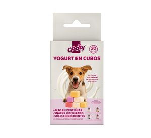 Snack para perro cubos de yogurt sabores 20 un.