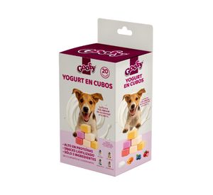Snack para perro cubos de yogurt sabores 20 un.