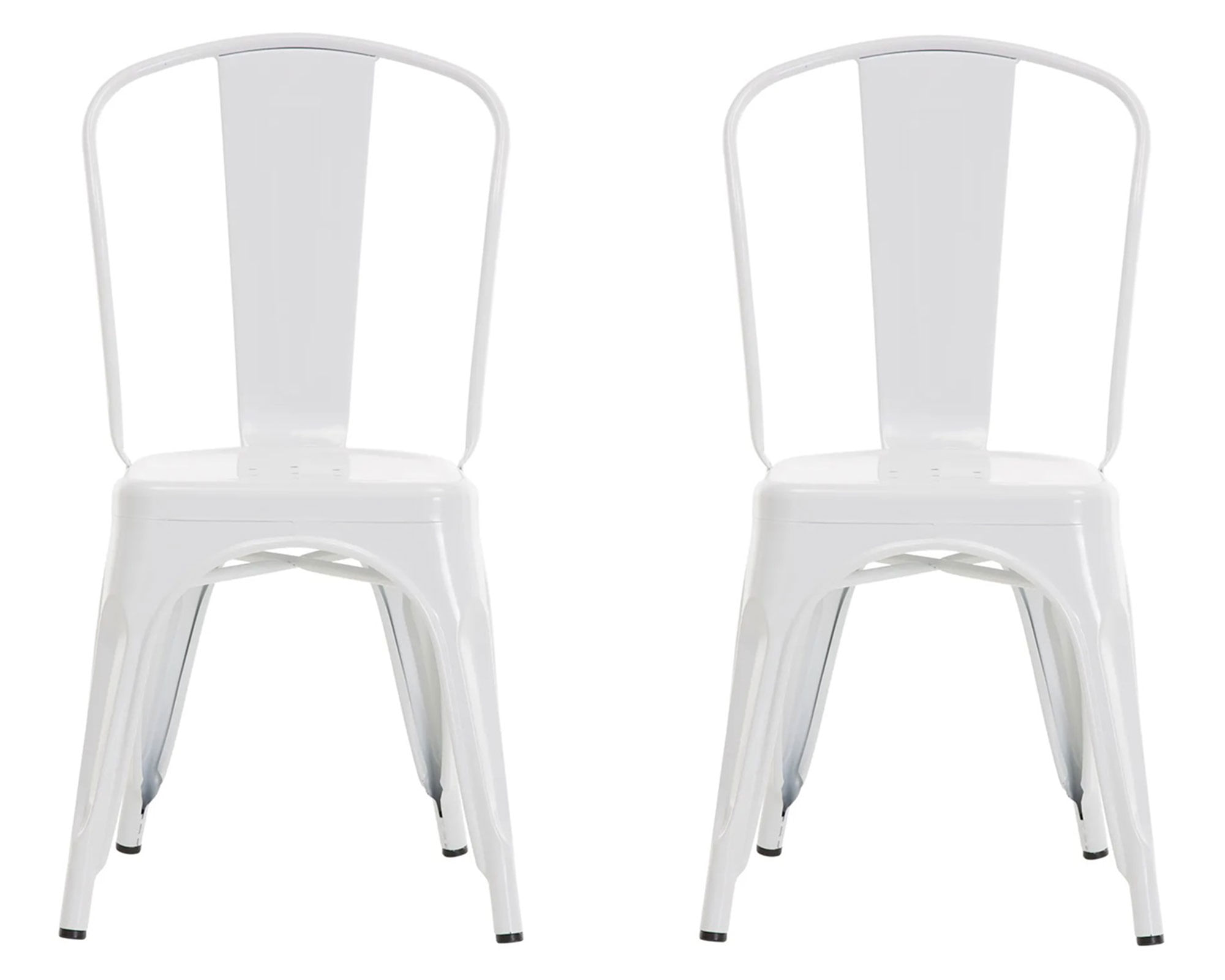 Idetex Silla metal Antique blanco 2 un.