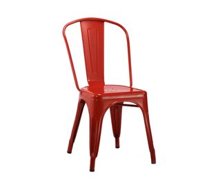 Silla metal Antique rojo 2 un.