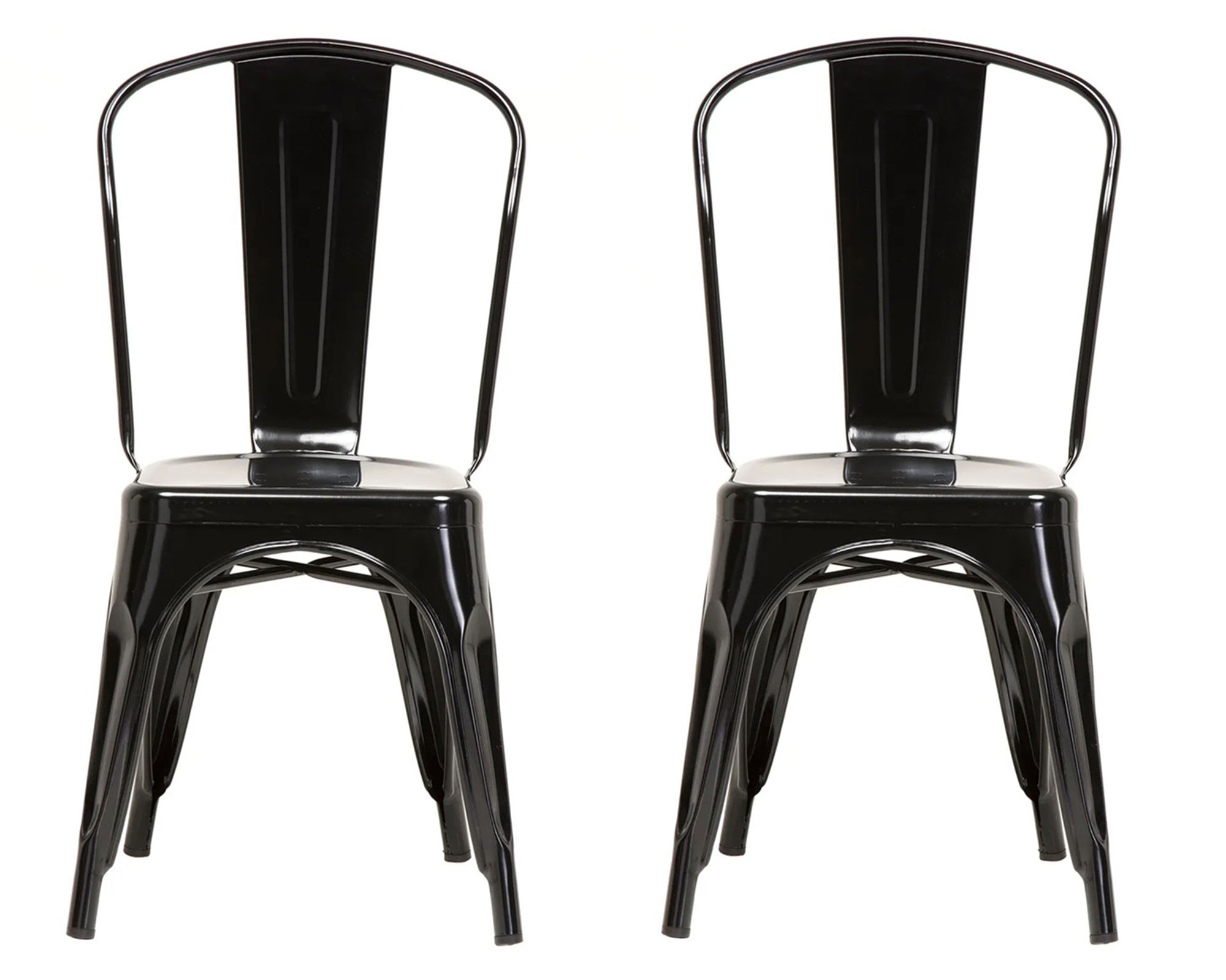 Idetex Silla metal Antique negro 2 un.