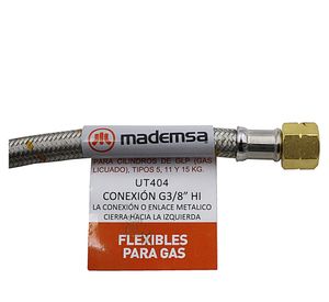 Flexible gas D14 3/8x1/2" 100 cm