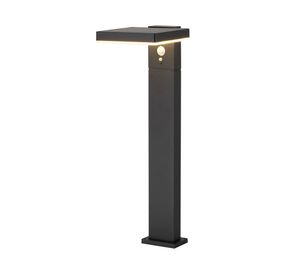 Poste solar 5 W luz cálida Xentro 80 cm negro
