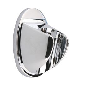 Soporte ducha fijo redondo cromado