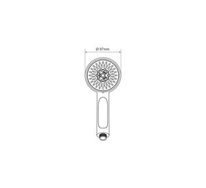 Mango ducha 3 Funciones cromado