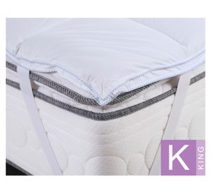 Topper colchón microfibra blanco king