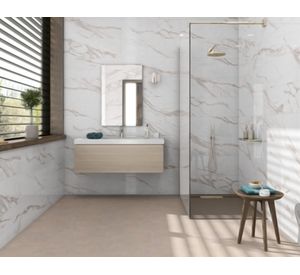 Cerámica Rimini white blanco 30x90 cm 1.9 m2