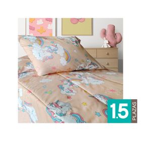 Plumón infantil Unicornio 1.5 plazas