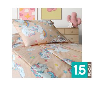 Plumón infantil Unicornio 1.5 plazas