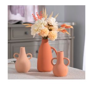 Set 3 jarrones Rustic terracota