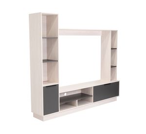 Centro de entretenimiento 60" Marsella niebla/plomo