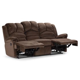Sofá reclinables 3 cuerpos Jarrie tela chex café