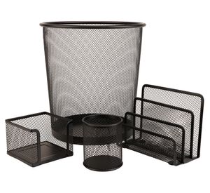 Set oficina negro 4 piezas