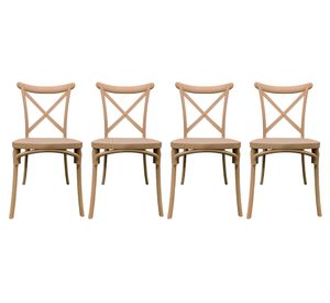 Silla Stack beige 4 unidades
