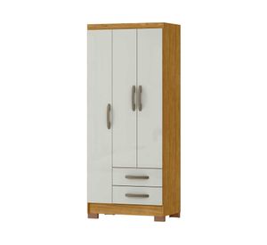 Clóset 3 puertas 2 cajones Classic marrocos off white 188x80x46 cm