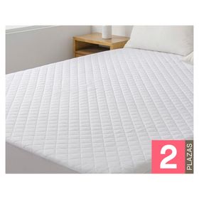 Cubrecolchón waterproof blanco 2 plazas