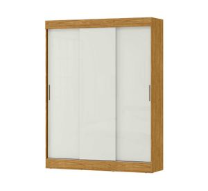 Clóset 3 puertas 2 cajones Nova marrocos off white 205x157x46.5 cm