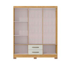 Clóset 6 puertas 2 cajones Classic marrocos off white 188x156.6x46.5 cm