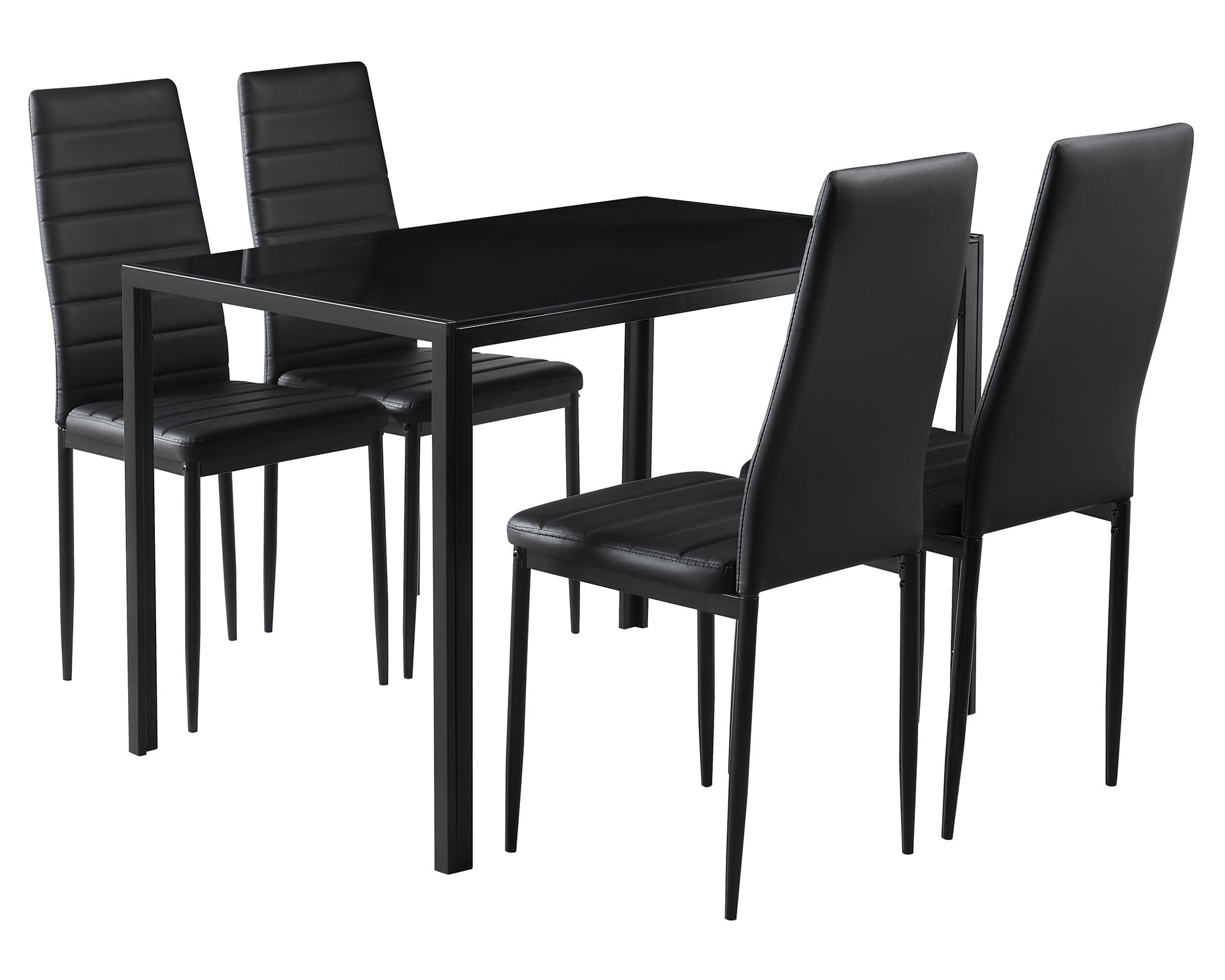 M+Design Comedor Bruno 4 sillas 75x110x70 cm