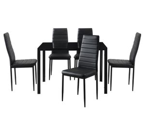 Comedor Bruno 4 sillas 75x110x70 cm