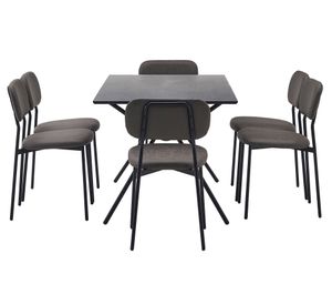 Comedor Umag 6 sillas 74x140x80 cm