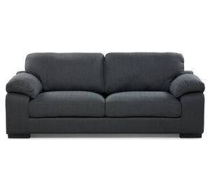 Sofá 3 cuerpos Bolonia tela grafito