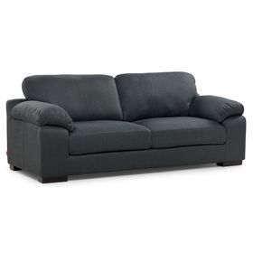 Sofá 3 cuerpos Bolonia tela grafito