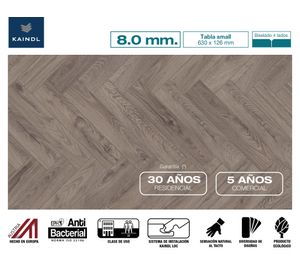 Piso flotante Raby 8 mm 12.6x63 cm 0.873 m2