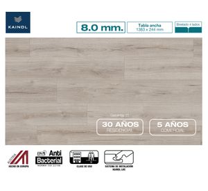 Piso flotante Claymono 8 mm 24.4x138.3 cm 2.7 m2