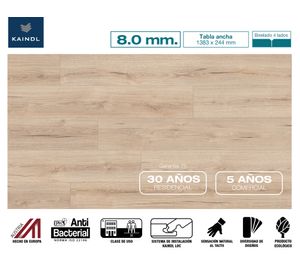 Piso flotante Evoke sandolo 8 mm 24.4x138.3 cm 2.7 m2