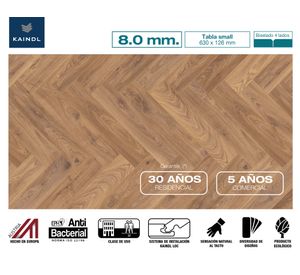 Piso flotante Bamburgh 8 mm 12.6x63 cm 0.873 m2