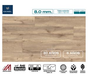 Piso flotante Kansas topeka 8 mm 19.3x138.3 cm 2.4 m2