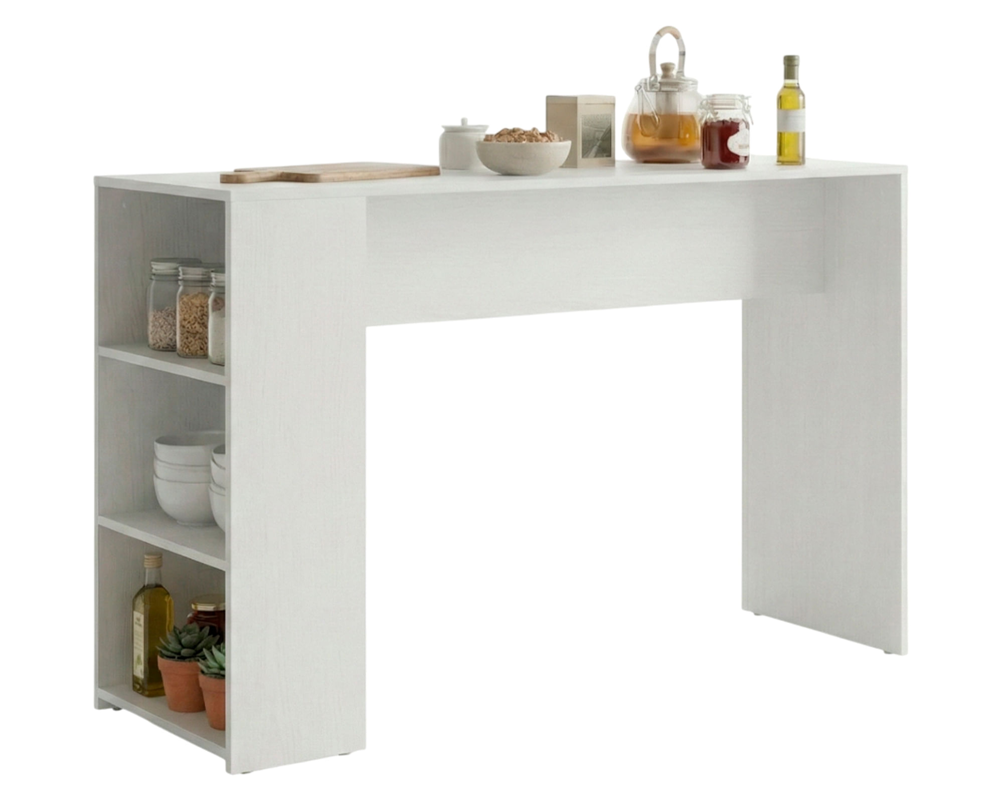 Exit Mesa de comedor 93x136x50 cm Isla blanco
