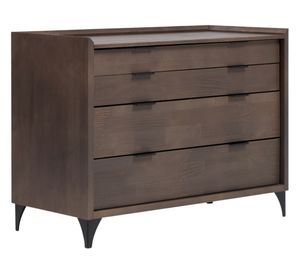 Cómoda 4 cajones Marco café 82x110x50 cm