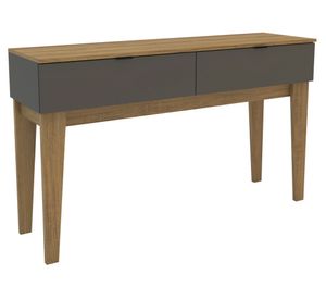 Arrimo rectangular Isis 80.5x136x38.5 cm café grafito