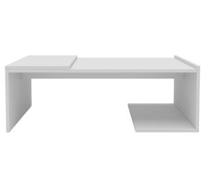 Mesa de centro rectangular Torino 31x89.5x54 cm blanco
