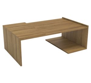 Mesa de centro rectangular Torino 31x89.5x54 cm nogal