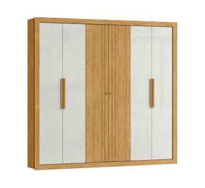 Clóset 6 puertas Atelier marrocos off white 217x229.8x46.8 cm