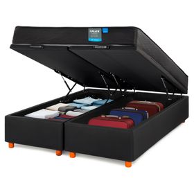Cama baúl Therapedic Plus 2 plazas base dividida