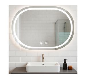 Espejo Curvo LED 3 colores 60x100 cm