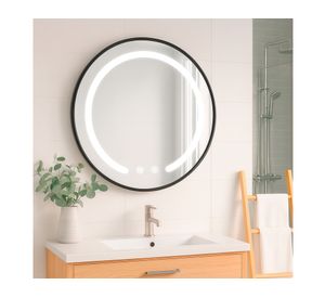 Espejo redondo LED 3 colores 60 cm