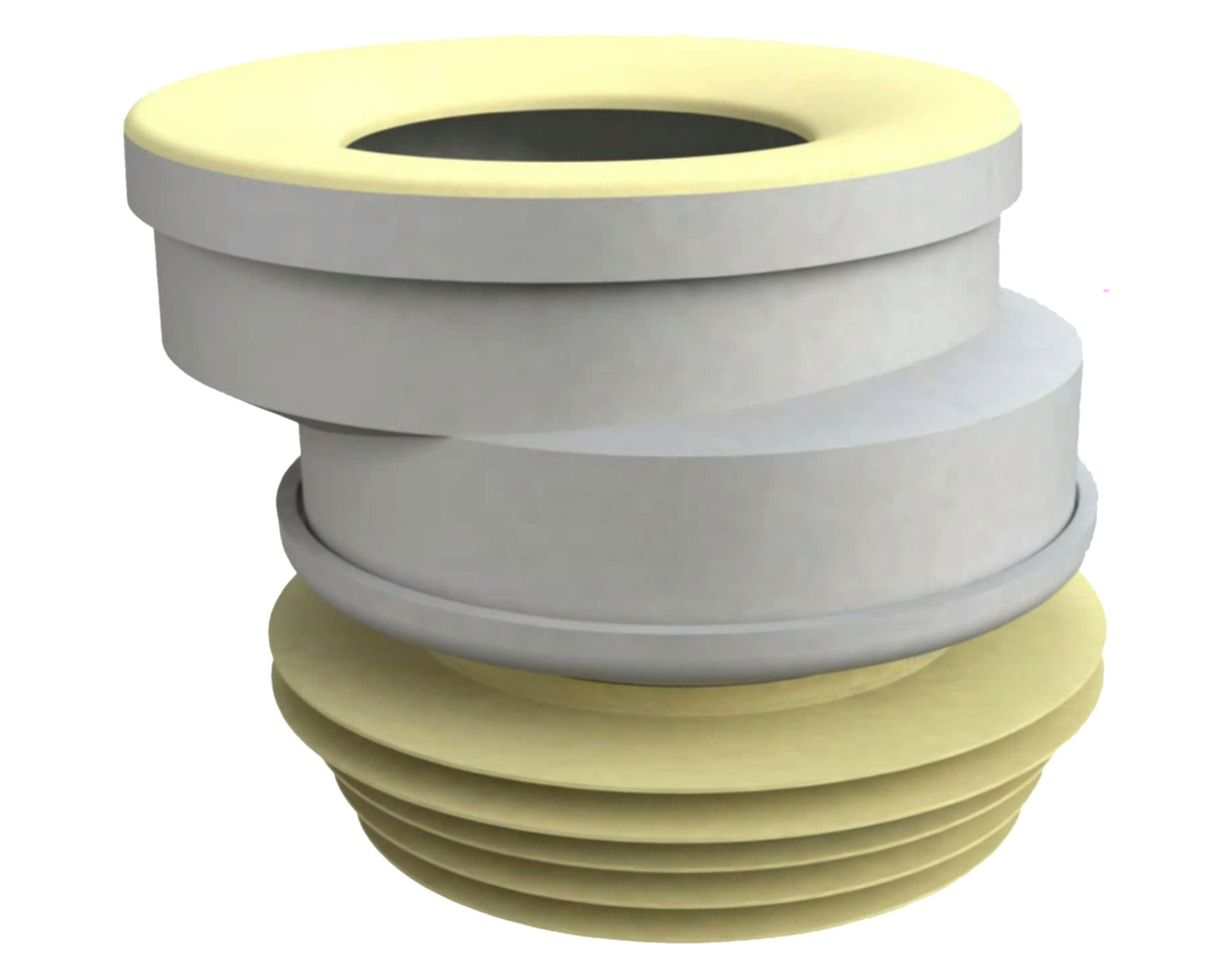 Adaptador excéntrico WC 20 mm blanco
