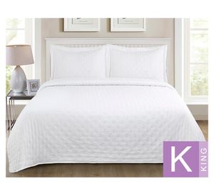 Quilt microfibra Roma blanco King