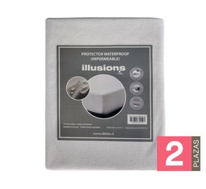 Protector colchón Waterproof blanco 2 plazas