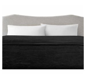 Frazada Flannel negro 2 plazas