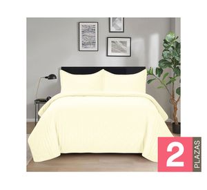 Quilt microfibra Roma butter 2 plazas